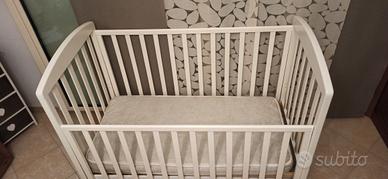 Culla /Lettino "Erbesi" modello dormiglione bianco