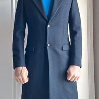 Cappotto Prada uomo in lana nero 48
