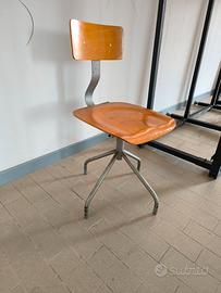 Sedia modernariato industriale