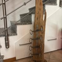 Cantina /portabottiglie in teak artigianale