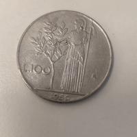 moneta 100 lire minerva 1960