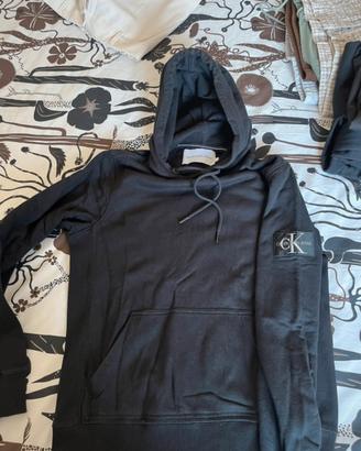 Felpa Calvin Klein nera taglia s
