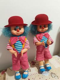 2 bambole Clown Ceccon
