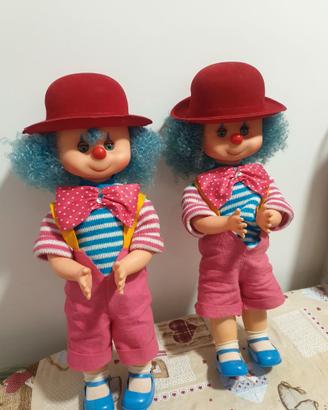 2 bambole Clown Ceccon