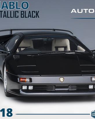 Modellino LAMBORGHINI DIABLO SE30 Nera Scala 1:18