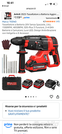 Tassellatore 2 volt 2 batterie 4ah