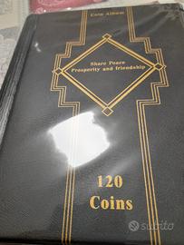 Album per collezionare monete in oblò  più 50 oblò