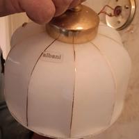 Lampadari Vintage ALBANI - Ottone e Vetro - 5 Pezz