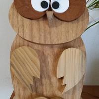 Gufetto in legno di rovere