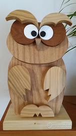 Gufetto in legno di rovere