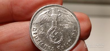 2marchi terzo reich n.3 monete argento 1937/38/39