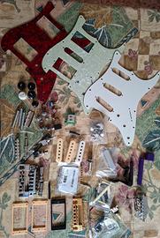 mix pezzi ricambio chitarra elettrica