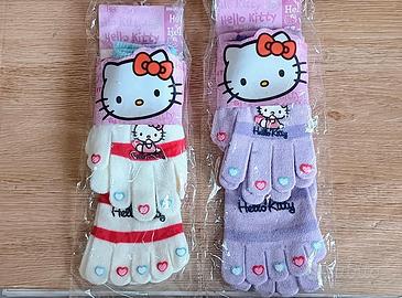 Guanti+Calzini Hello Kitty (2 Set) Bambina "Nuovo"
