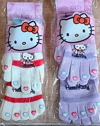 Guanti+Calzini Hello Kitty (2 Set) Bambina "Nuovo"