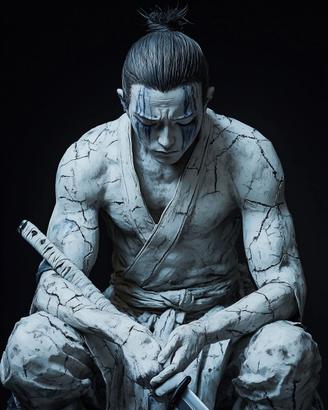 Samurai - arte digitale su tela