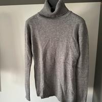 Maglione dolcevita grigio Zuiki