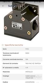 Interruttore finecorsa Ersce-Bremas multiplo 