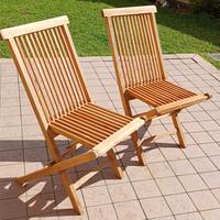 sedie da giardino in teak
