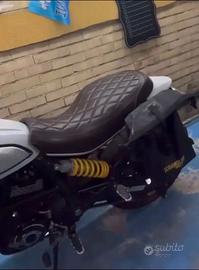 Sella Ducati Scrambler originale in pelle–Vintage