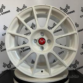 4 CERCHI IN LEGA ABARTH 500 DEDICATI DA 17" WHITE