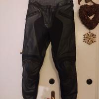DAINESE pantalone pelle e tessuto tecnico TG 44