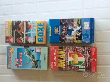 56 VHS su sport e altro più 3 dvd sul calcio