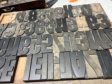 Caratteri tipografici in legno