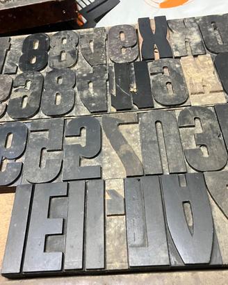 Caratteri tipografici in legno