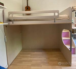 Letto a soppalco per cameretta