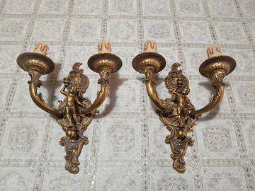 coppia di applique 