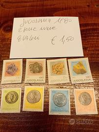 Terza parte di francobolli nuovi della Jugoslavia 