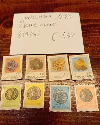 Terza parte di francobolli nuovi della Jugoslavia 