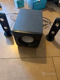 Sub amplificato più due altoparlanti