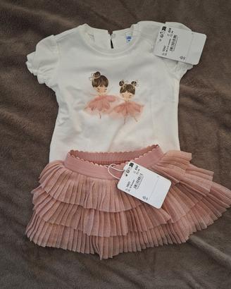 Completo bambina Mayoral – T-shirt e gonna | 6m