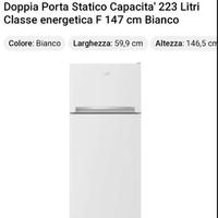 Frigorifero con freezer NUOVO imballato