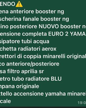 pezzi minarelli orizzontale/ verticale