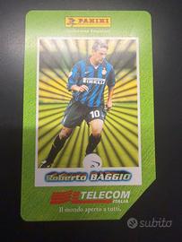 Scheda telefonica Roberto Baggio Inter stagione 98