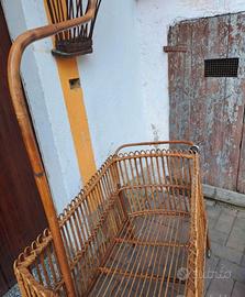 Culla vintage in bambù