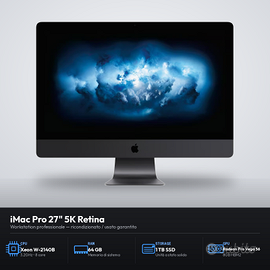 Apple iMac Pro 5K 27" XEON 3,2 Ghz 1TB 64GB