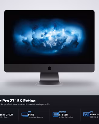 Apple iMac Pro 5K 27" XEON 3,2 Ghz 1TB 64GB