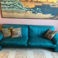 2 divani color petrolio