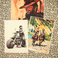 3 Stampe di disegni orig. Bud & Terence