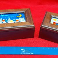 Scatole legno vetro murano artigianato