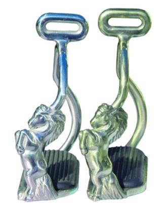 STAFFE PER SELLE CON CAVALLO RAMPANTE INCISO