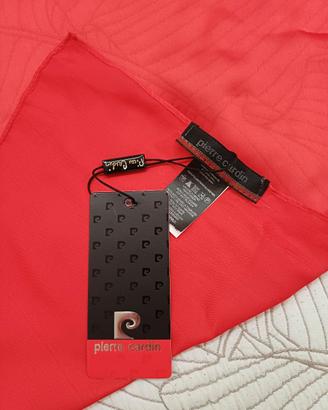Stola Pierre Cardin rossa – foulard 180×95 cm