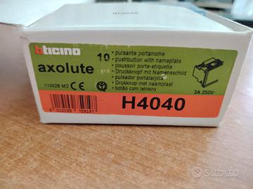pulsante targa  axolute biticino