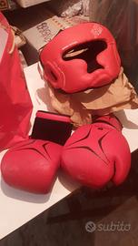 Box Taekewondoo Casco+Guanti