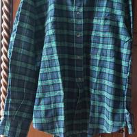 Camicia flanella blu e verde