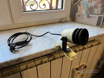 Lampada Con Pinza Vintage Anni 70/80