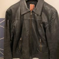 Giacca biker vera pelle